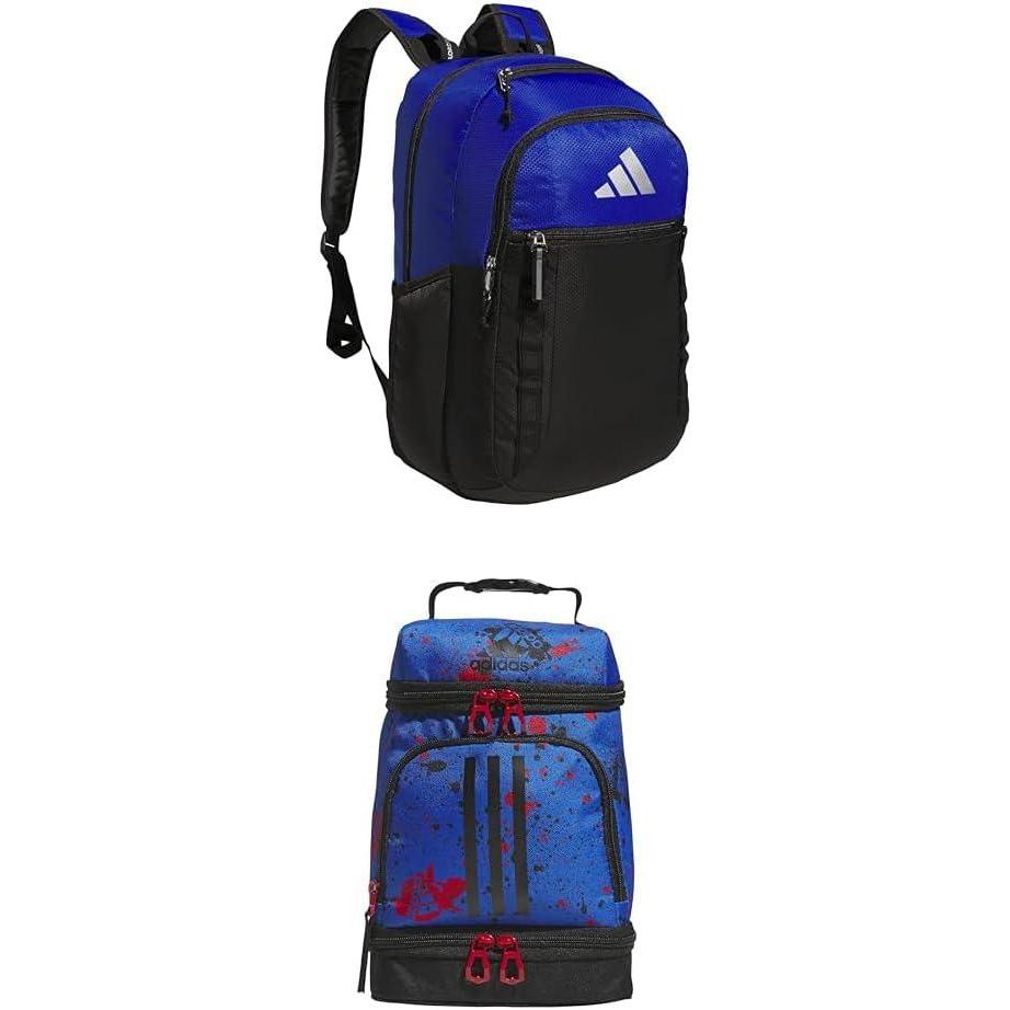 imageadidas Excel Backpack  Insulated Lunch Bag BlackWhite  BlackWhite OSFABlueBlackSilver  Splatter Bright