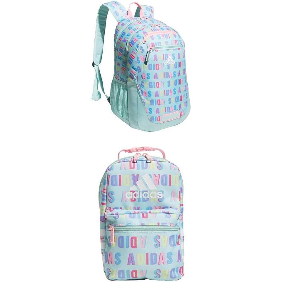 imageadidas Foundation Backpack  Excel Insulated Lunch Bag Splatter Blue  SplatterBlackScarlet OSFAFlash AquaPink  Flash AquaPink