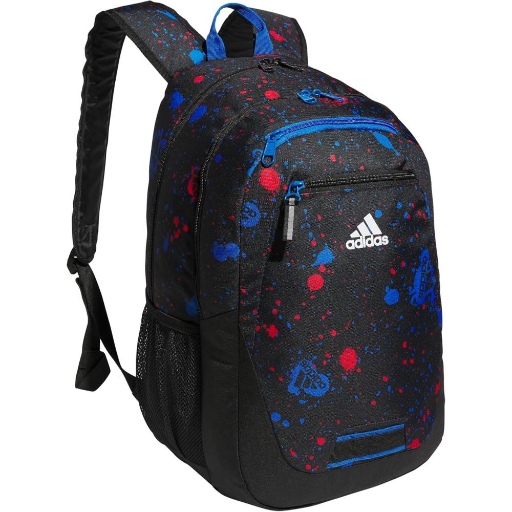 imageadidas Foundation Backpack  Excel Insulated Lunch Bag Splatter Blue  SplatterBlackScarlet OSFASplatter BlackBright Royal Blue
