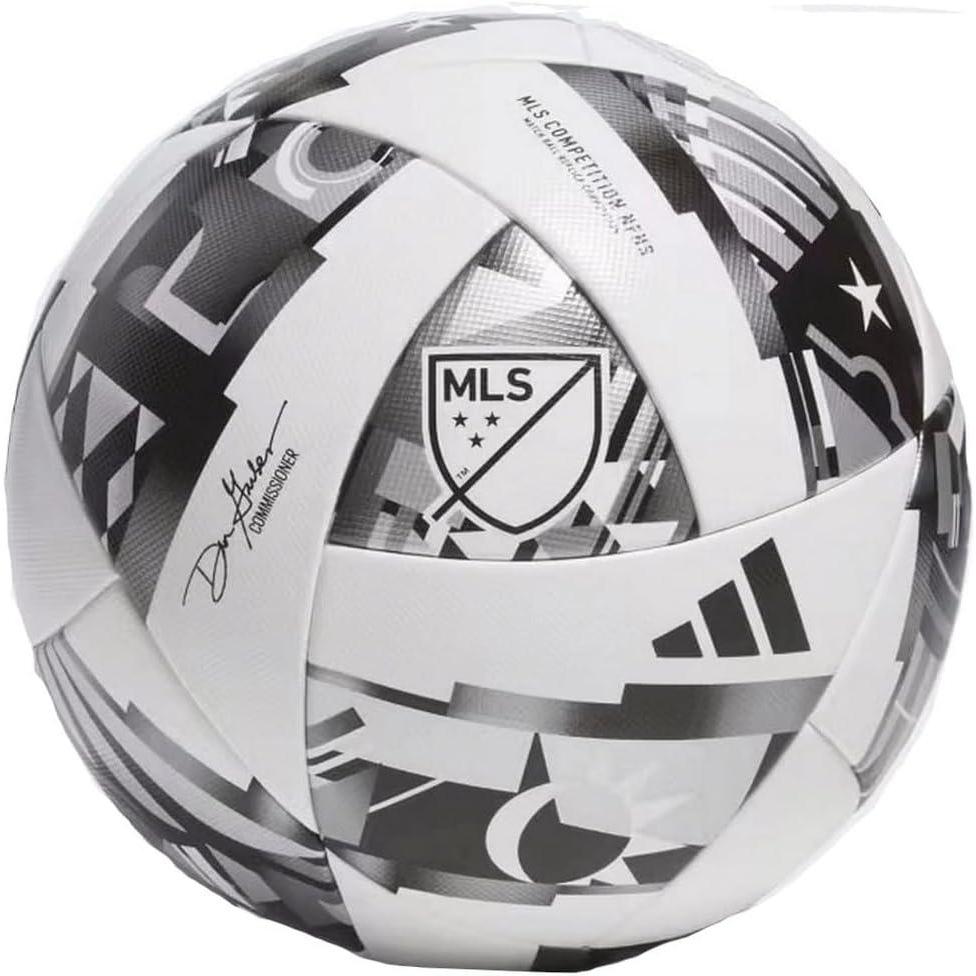 imageadidas MLS Soccer BallCompetition WhiteBlackSilver Metallic