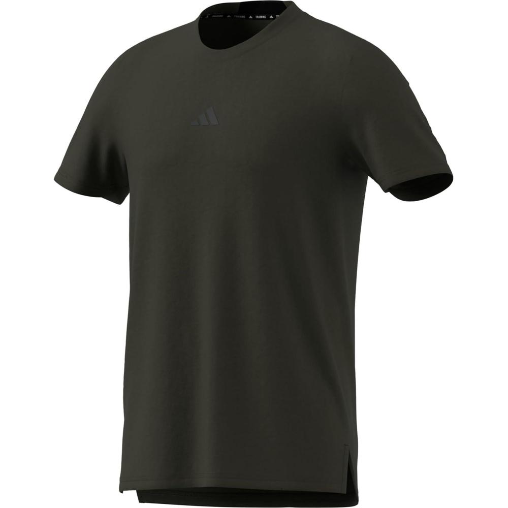 imageadidas Mens Designed for Training Workout TShirtNight Cargo