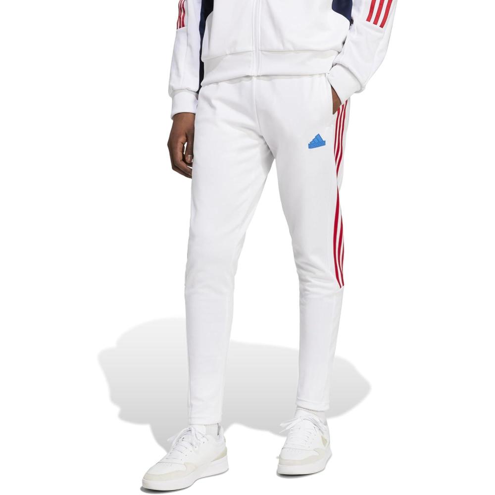 imageadidas Mens House of Tiro Nations Pack PantsWhiteBetter ScarletTrue Blue