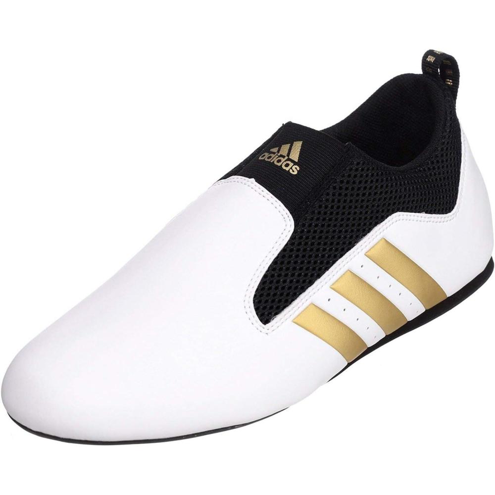 imageadidas Mens Taekwondo Karate Martial Arts Shoes Adult Kids Women Contestant TrainersWhite Gold