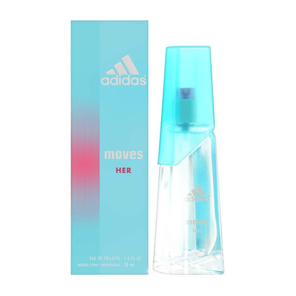 imageadidas Moves for Her Giftset 05 fl oz EDT  1 fl oz EDT Notes of Grapefruit Peppermint Tomato Womens Fragrance Long Lasting Sporty Fragrance Travel SizeCitrus