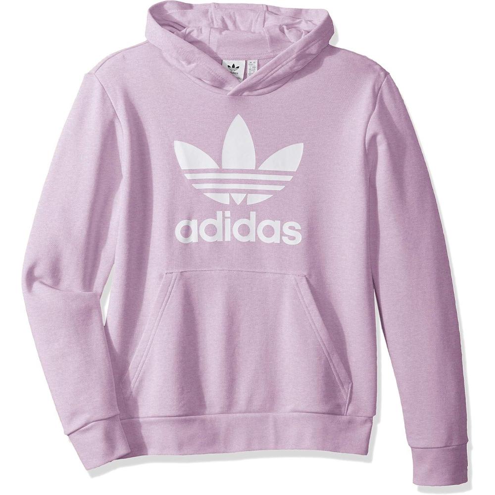 imageadidas Originals Kids Trefoil HoodieSoft VisionWhite