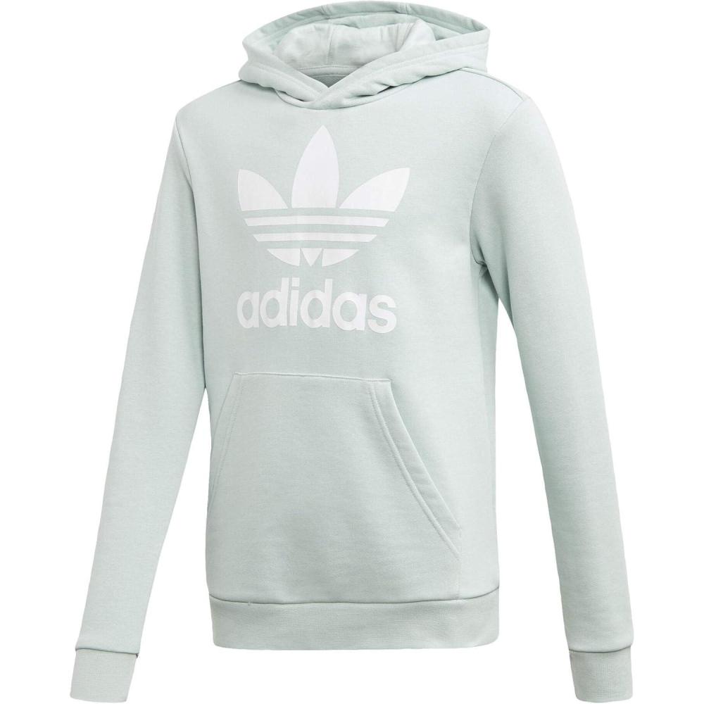 imageadidas Originals Kids Trefoil HoodieVapour GreenWhite