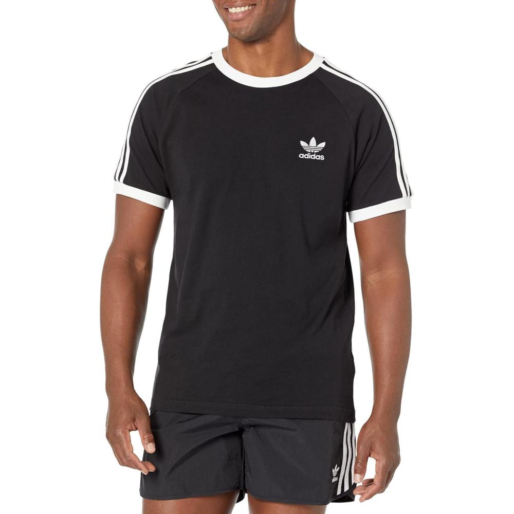 imageadidas Originals Mens Adicolor Classics 3Stripes TShirtBlack