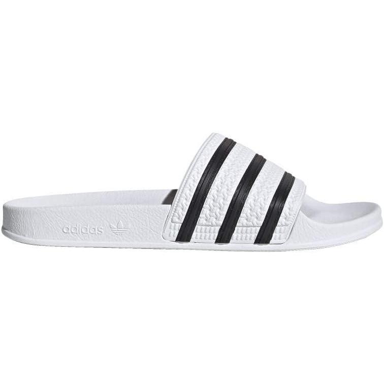 imageadidas Originals Mens Adilette Slide SandalWhiteBlackWhite