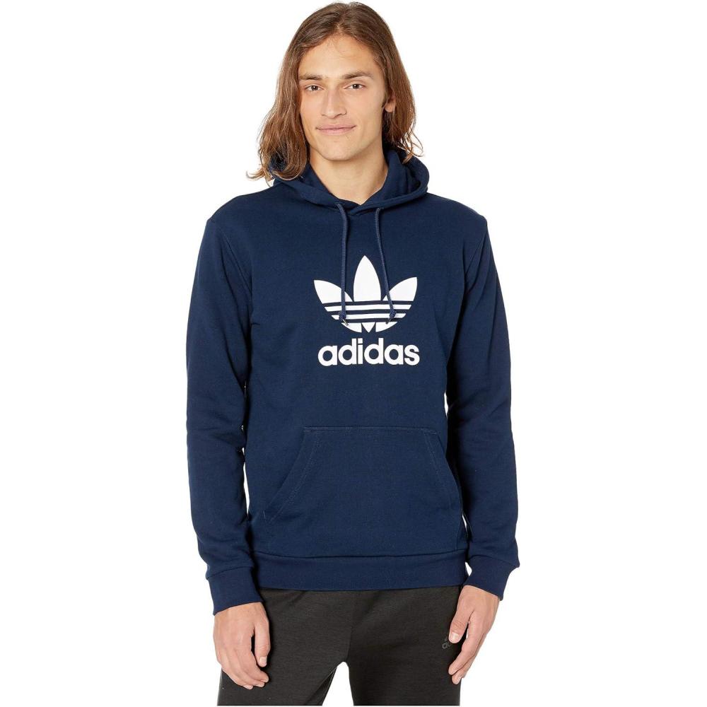 imageadidas Originals Mens Trefoil Warmup HoodieCollegiate NavyWhite