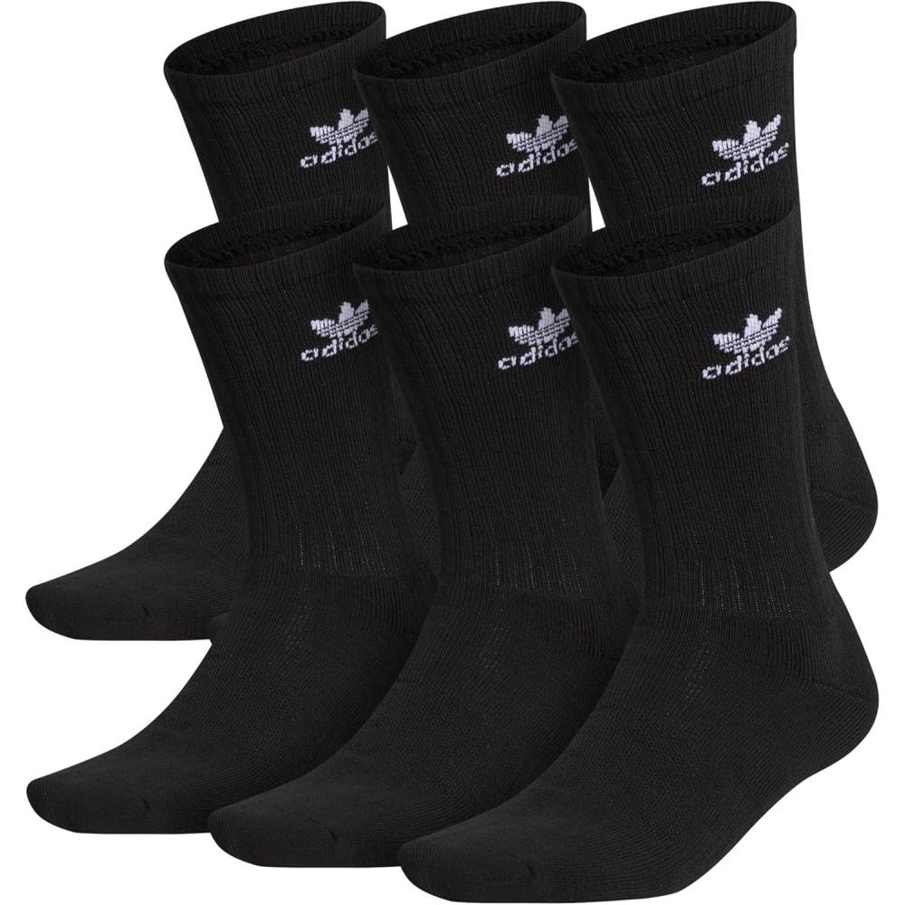 imageadidas Originals Trefoil 6Pair Crew SockBlack