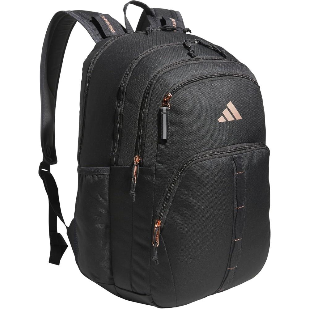 imageadidas Prime Backpack for Work Travel Bag for Women and Men with Padded Compartment for Laptop BlackWhite2 One SizeCarbon GreyRose Gold