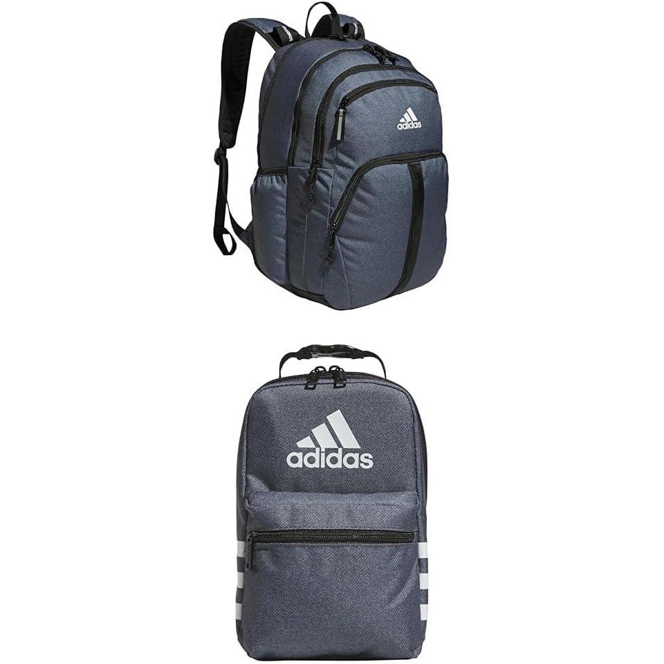 imageadidas Prime Backpack for Work Travel Bag for Women and Men with Padded Compartment for Laptop BlackWhite2 One SizeOnix GreyBlackWhite  GreyBlack