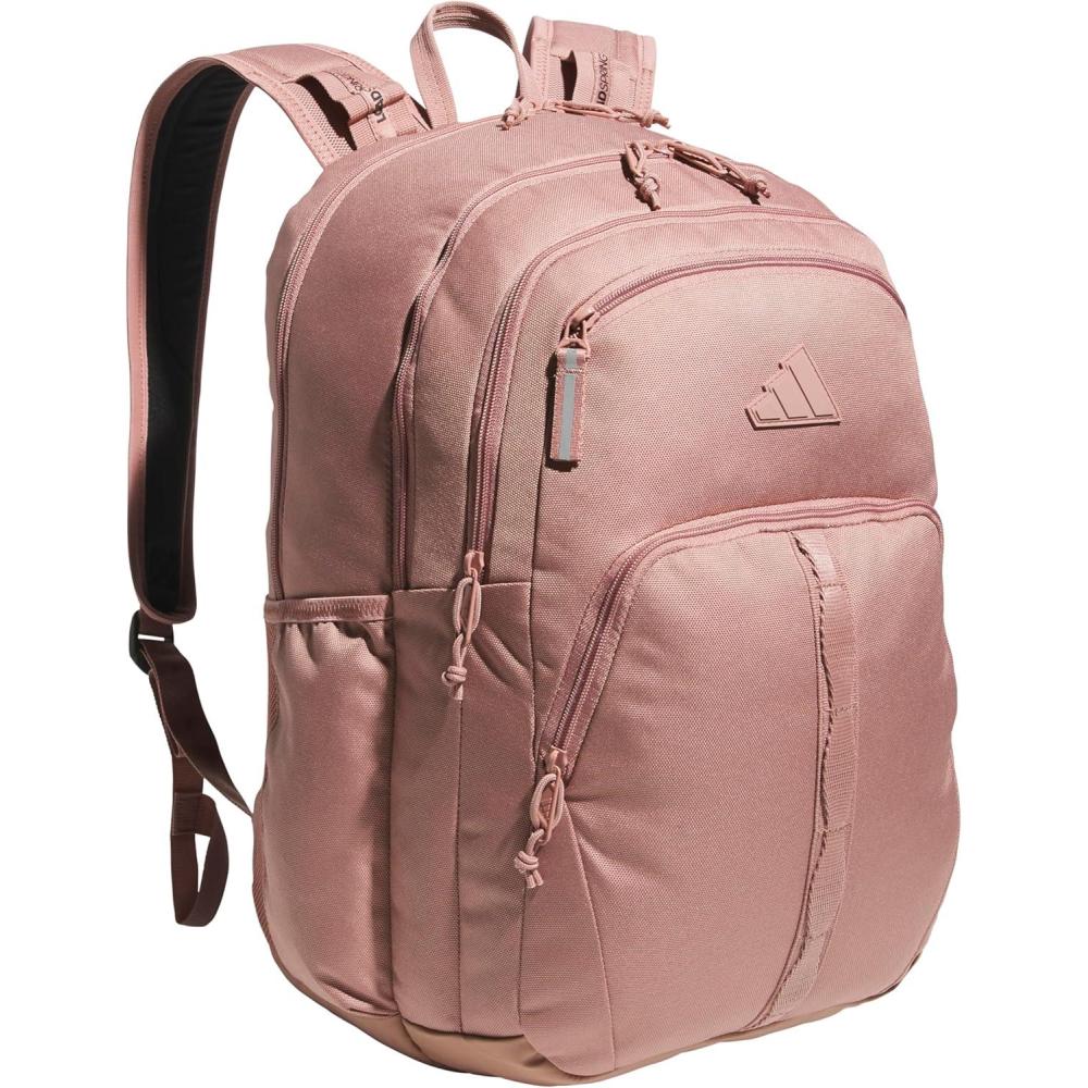 imageadidas Prime Backpack for Work Travel Bag for Women and Men with Padded Compartment for Laptop BlackWhite2 One SizeWarm Clay PinkBlack