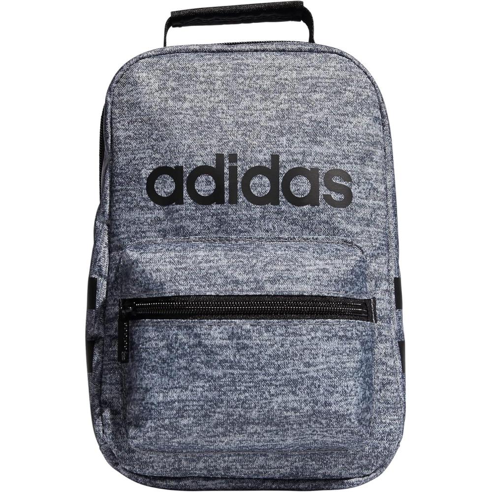imageadidas Santiago Lunch Bag Cooler for Women and Men Insulated Food Container Box with Mesh Pocket BlackWhite30 One SizeJersey Onix GreyBlack10