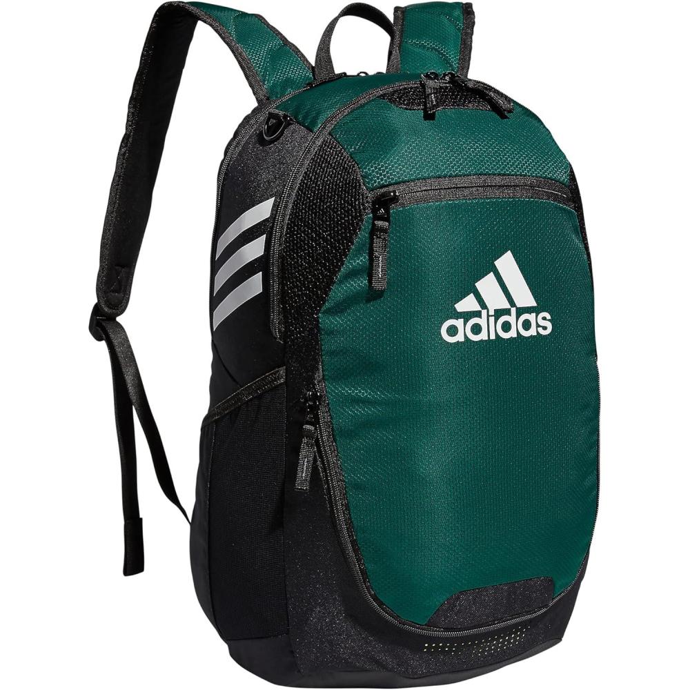 imageadidas Stadium Team Sports Backpack 36L  750 ml 28 oz Refillable Plastic Sport Water Bottle Navy Blue 2  BlueSilver Metallic One SizeDark Green30