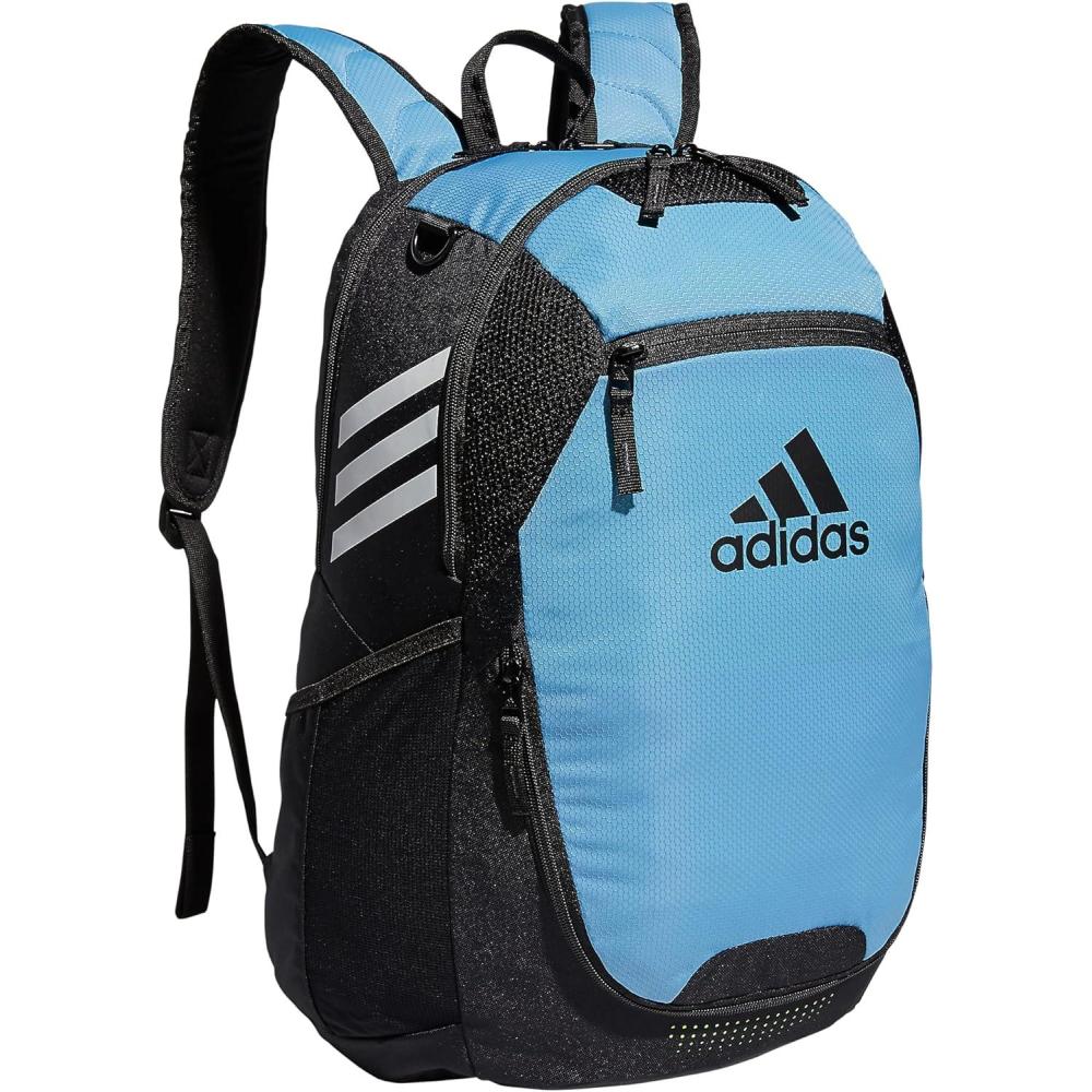 imageadidas Stadium Team Sports Backpack 36L  750 ml 28 oz Refillable Plastic Sport Water Bottle Navy Blue 2  BlueSilver Metallic One SizeLight Blue30