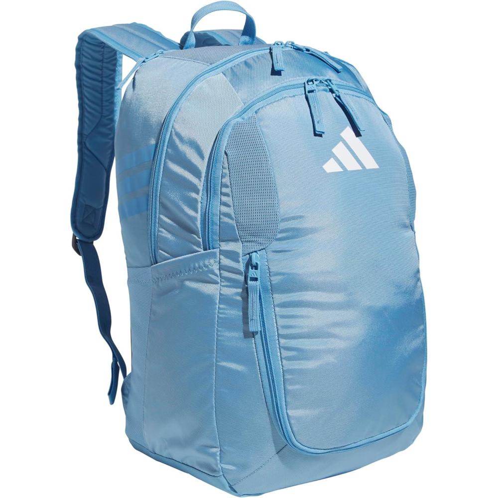 imageadidas Stadium Team Sports Backpack 36L  750 ml 28 oz Refillable Plastic Sport Water Bottle Navy Blue 2  BlueSilver Metallic One SizeLight Blue40