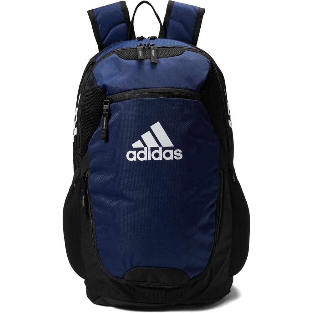 imageadidas Stadium Team Sports Backpack 36L  750 ml 28 oz Refillable Plastic Sport Water Bottle Navy Blue 2  BlueSilver Metallic One SizeNavy Blue30