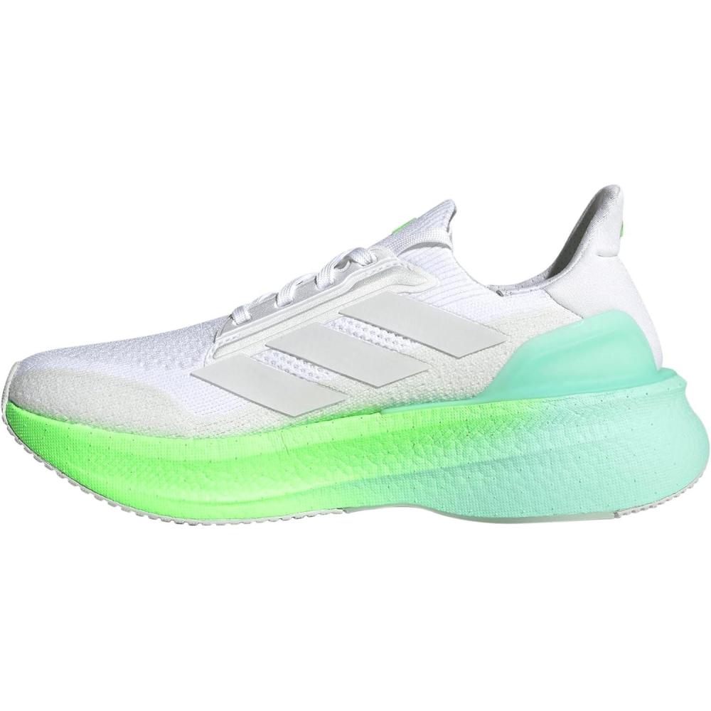 imageadidas Womens Ultraboost 5X Running SneakerWhiteDash GreyLime Burst