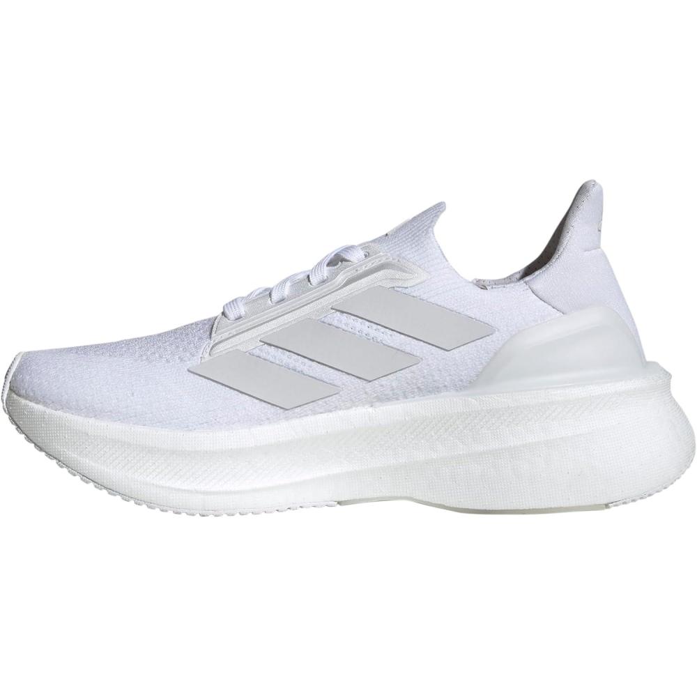 imageadidas Womens Ultraboost 5X Running SneakerWhiteWhiteBlack