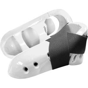 AAMA Foam Kick Foot Protector Guard for Point Sparring Karate Taekwondo Martial Arts(White)
