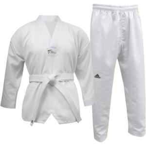 adidas ADI-START II World Taekwondo Approved Taekwondo Dobok Uniform(White V-neck)
