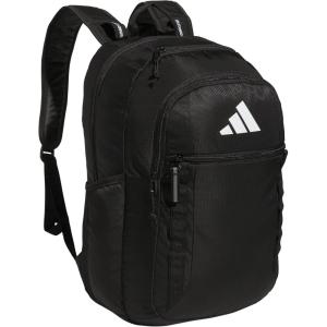 adidas Excel Backpack + Insulated Lunch Bag, Black/White + Black/White, OSFA(7.0/Black)