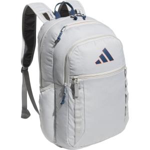 adidas Excel Backpack + Insulated Lunch Bag, Black/White + Black/White, OSFA(7.0/Grey Two/Mineral Blue)