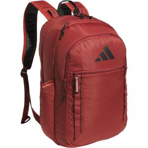 adidas Excel Backpack + Insulated Lunch Bag, Black/White + Black/White, OSFA(7.0/Preloved Ruby Red/Black)