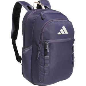 adidas Excel Backpack + Insulated Lunch Bag, Black/White + Black/White, OSFA(7.0/Preloved Violet/Wonder White)