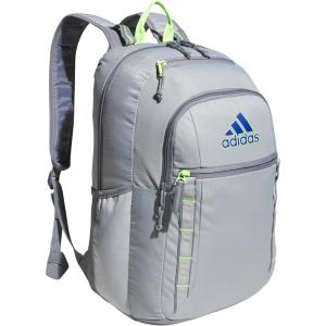 adidas Excel Backpack + Insulated Lunch Bag, Black/White + Black/White, OSFA(7.0/Stone Grey/Team Royal Blue/Lucid Lemon Yellow)