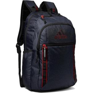 adidas Excel Backpack + Insulated Lunch Bag, Black/White + Black/White, OSFA(7.0/Twill Black/Better Scarlet)