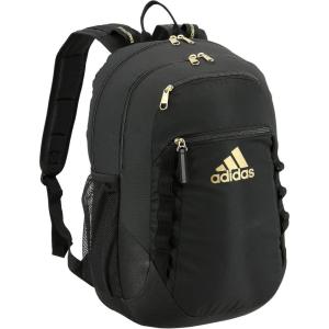 adidas Excel Backpack + Insulated Lunch Bag, Black/White + Black/White, OSFA(Black/Gold Metallic)