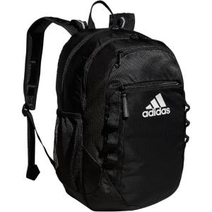 adidas Excel Backpack + Insulated Lunch Bag, Black/White + Black/White, OSFA(Black/White)