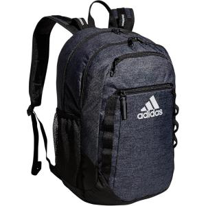 adidas Excel Backpack + Insulated Lunch Bag, Black/White + Black/White, OSFA(Jersey Black/Black/White Fw21)