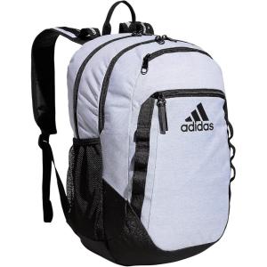 adidas Excel Backpack + Insulated Lunch Bag, Black/White + Black/White, OSFA(Jersey White/Black Fw21)