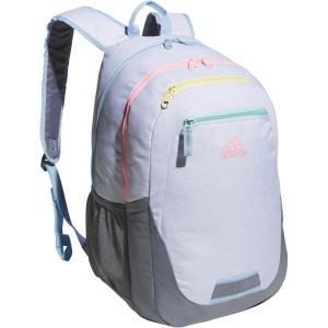 adidas Foundation Backpack + Excel Insulated Lunch Bag, Splatter Blue + SplatterBlack/Scarlet, OSFA(Twill White/Pink Spark/Grey)