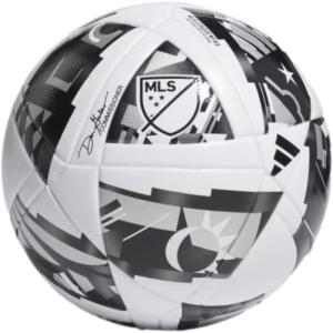 adidas MLS Soccer Ball(League White/Black/Silver Metallic)