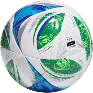 adidas MLS Soccer Ball(League White/Green/Glory Blue/Solar Blue)