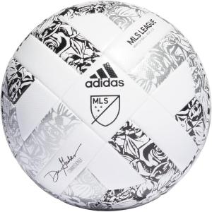 adidas MLS Soccer Ball(League White/Silver Metallic/Black)