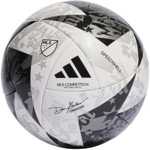 adidas MLS Soccer Ball(White/Black/Iron Metallic)