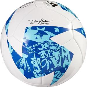 adidas MLS Soccer Ball(White/Blue/Bright Cyan)