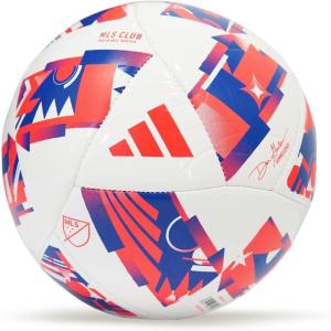 adidas MLS Soccer Ball(White/Solar Red/Glory Blue)
