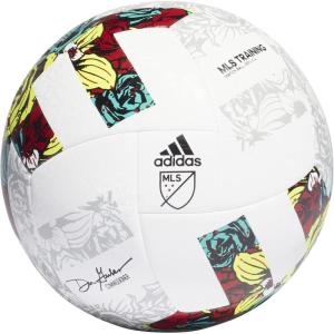 adidas MLS Soccer Ball(White/Solar Yellow/Power Blue)