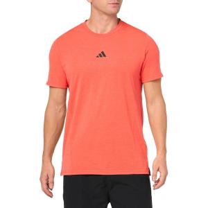 adidas Men’s Designed for Training Workout T-Shirt(Bright Red)
