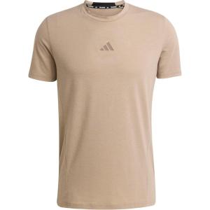 adidas Men’s Designed for Training Workout T-Shirt(Chalky Brown)