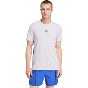 adidas Men’s Designed for Training Workout T-Shirt(Silver Dawn Melange)