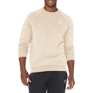 adidas Mens Trefoil Crew Neck Sweatshirt Casual – Black(Wonder White)