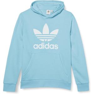 adidas Originals Kids’ Trefoil Hoodie(Clear Sky/White)