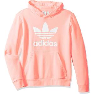adidas Originals Kids’ Trefoil Hoodie(Glow Pink/White)